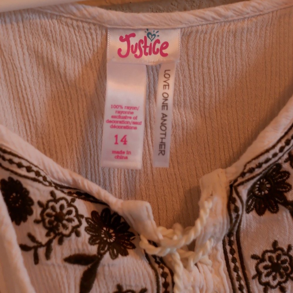 Justice white top - Picture 3 of 4